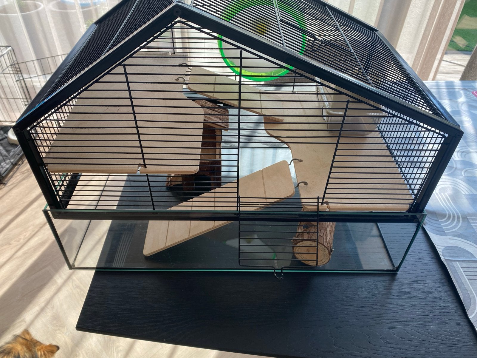 Hamsterkooi, Ophalen, Zo goed als nieuw, Voerbakje