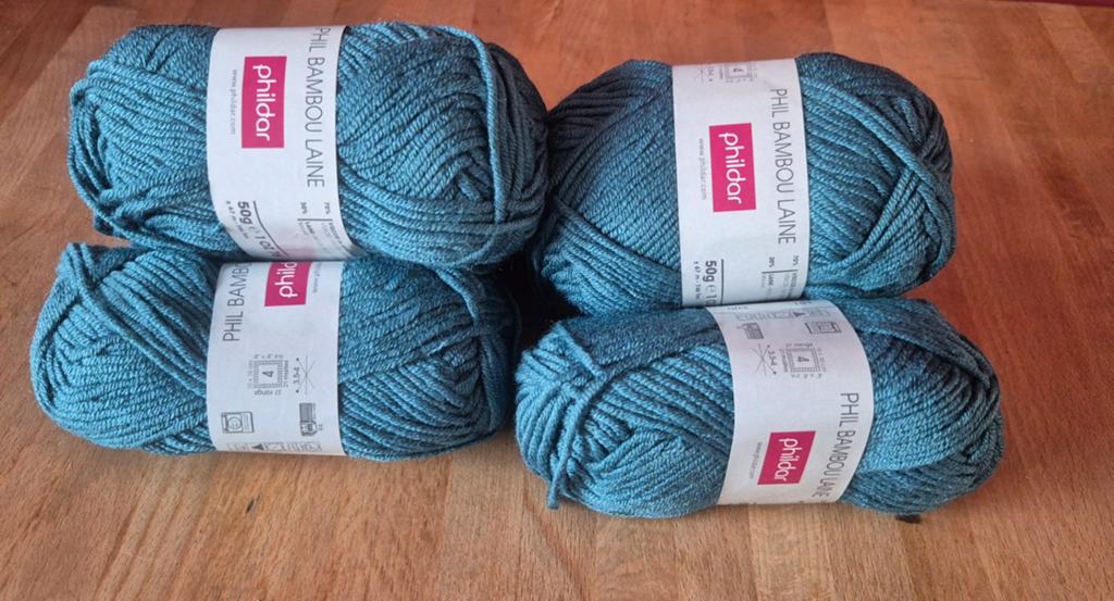 6 bollen Phildar Phil Bambou Laine - Nieuw, Hobby en Vrije tijd, Breien en Haken, Ophalen of Verzenden