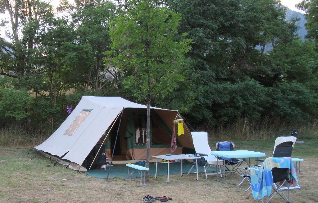 piramidetent, Caravans en Kamperen, Tenten, Ophalen, Gebruikt, Tot en met 6