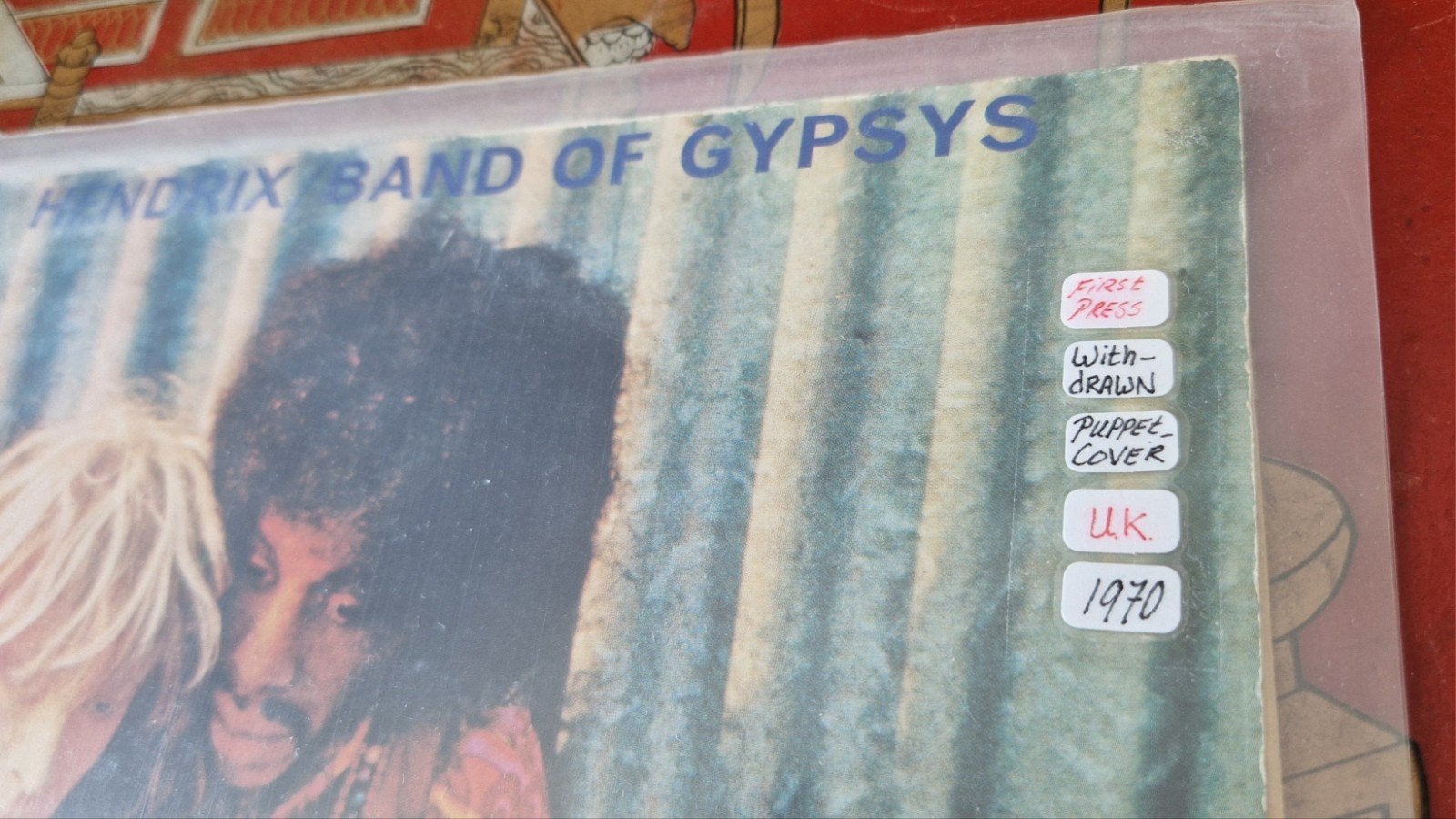 Jimi Hendrix, Original "Puppet Sleeve" Track-Record UK 1970, Ophalen, Zo goed als nieuw, 12 inch, Poprock