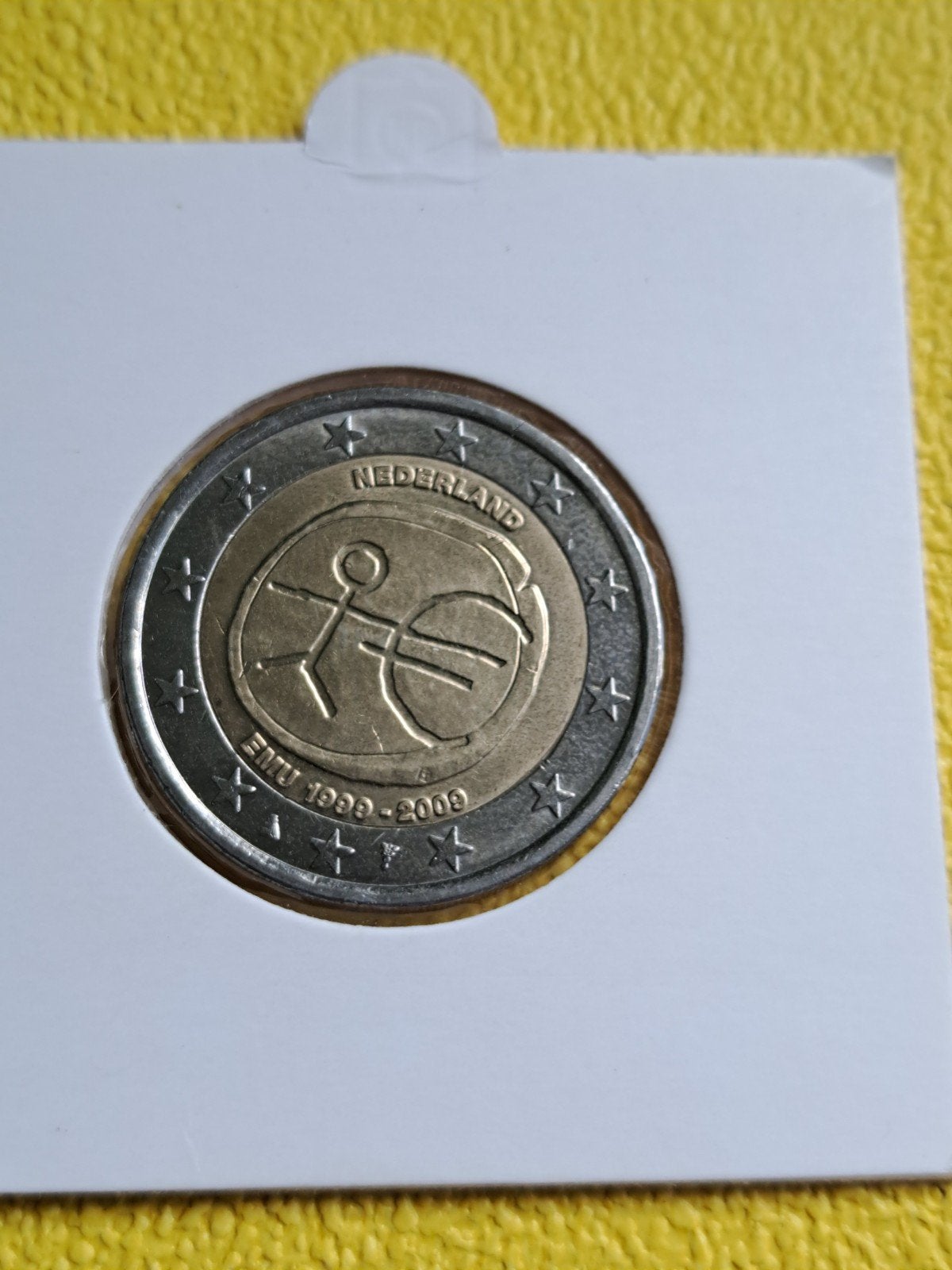 2 euro UNC Nederland 2009 - 10 jaar EMU, Ophalen of Verzenden, Koningin Beatrix, Euro's