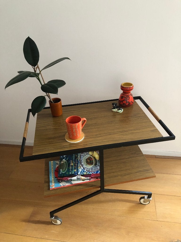 serveerwagen Ilse Möbel, vintage, retro, mid century design, Overige materialen, Vintage, retro, mid century design, 55 tot 75 cm