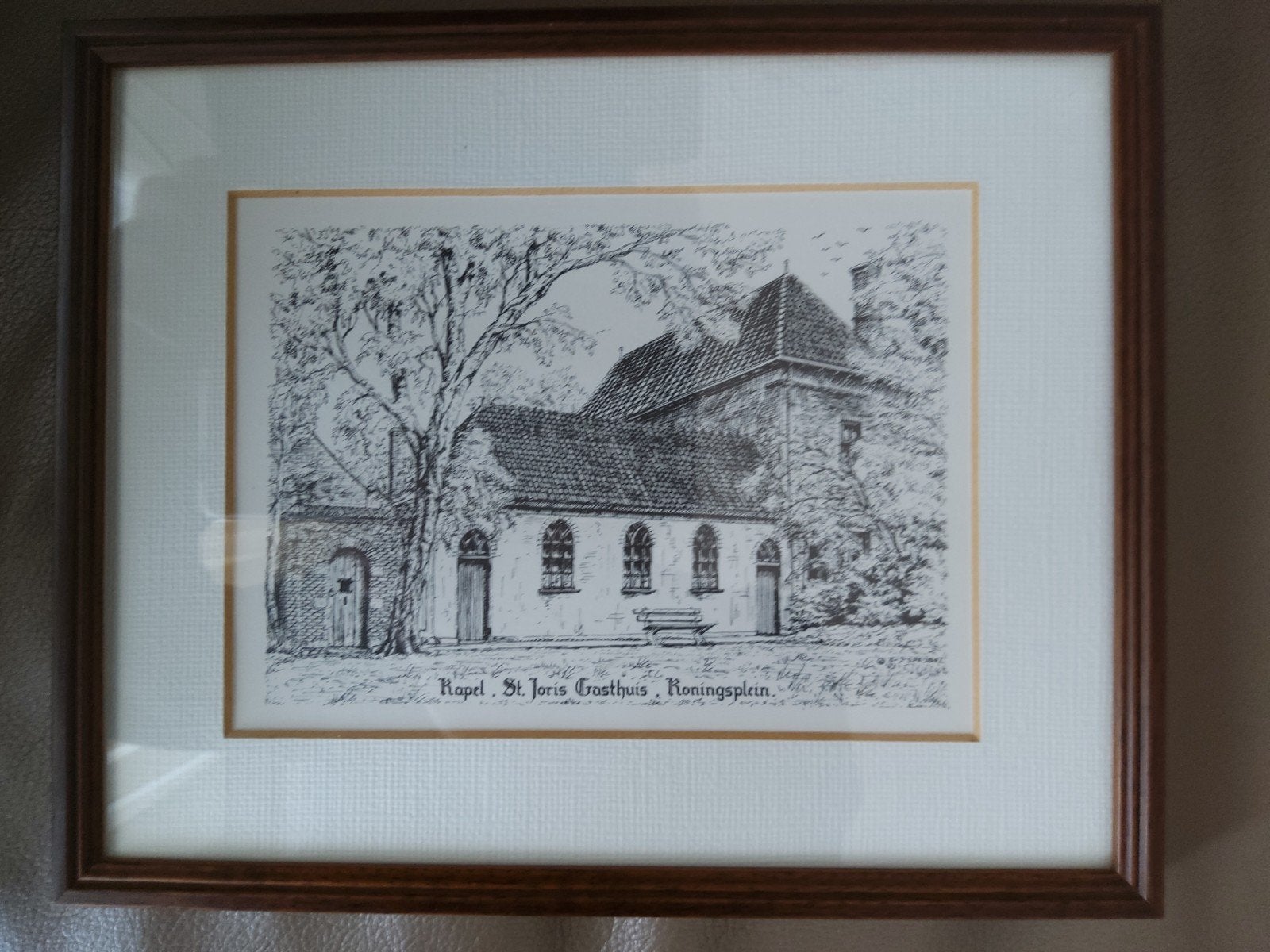 Pentekening, Sint Joris Gasthuis in Delft, Ophalen