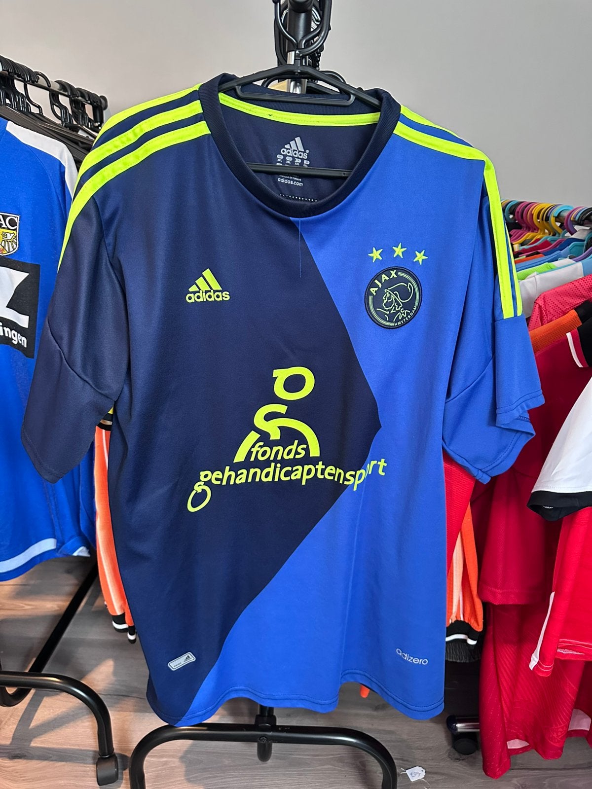 Spelersshirt Ajax voetbal shirt uit 2014/2015, Groter dan maat XL, Verzenden, Zo goed als nieuw, Shirt