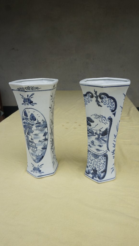 Delft Blauw Vazen 100%, Antiek en Kunst, Ophalen of Verzenden