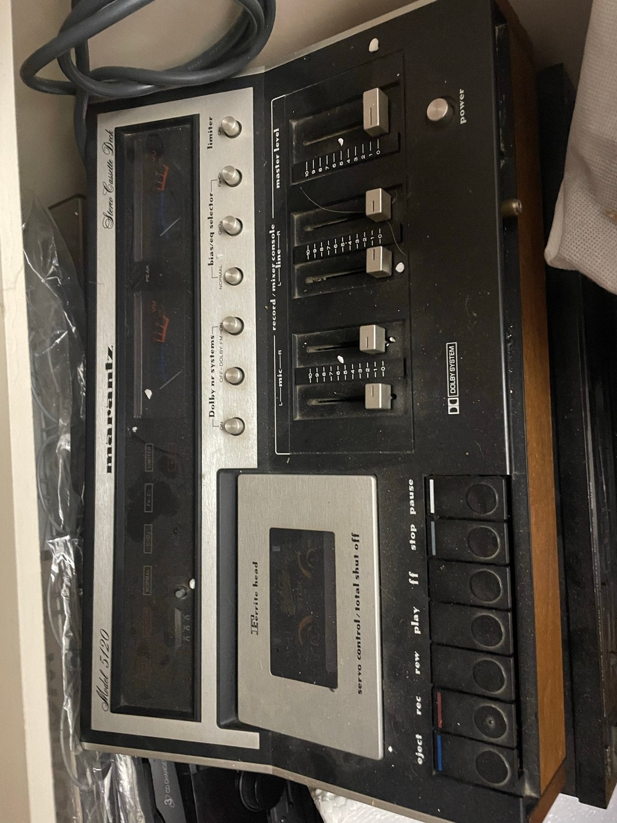 Marantz Model 5120 Stereocassettedeck met houten behuizing, Audio, Tv en Foto, Cassettedecks, Ophalen, Enkel, Marantz