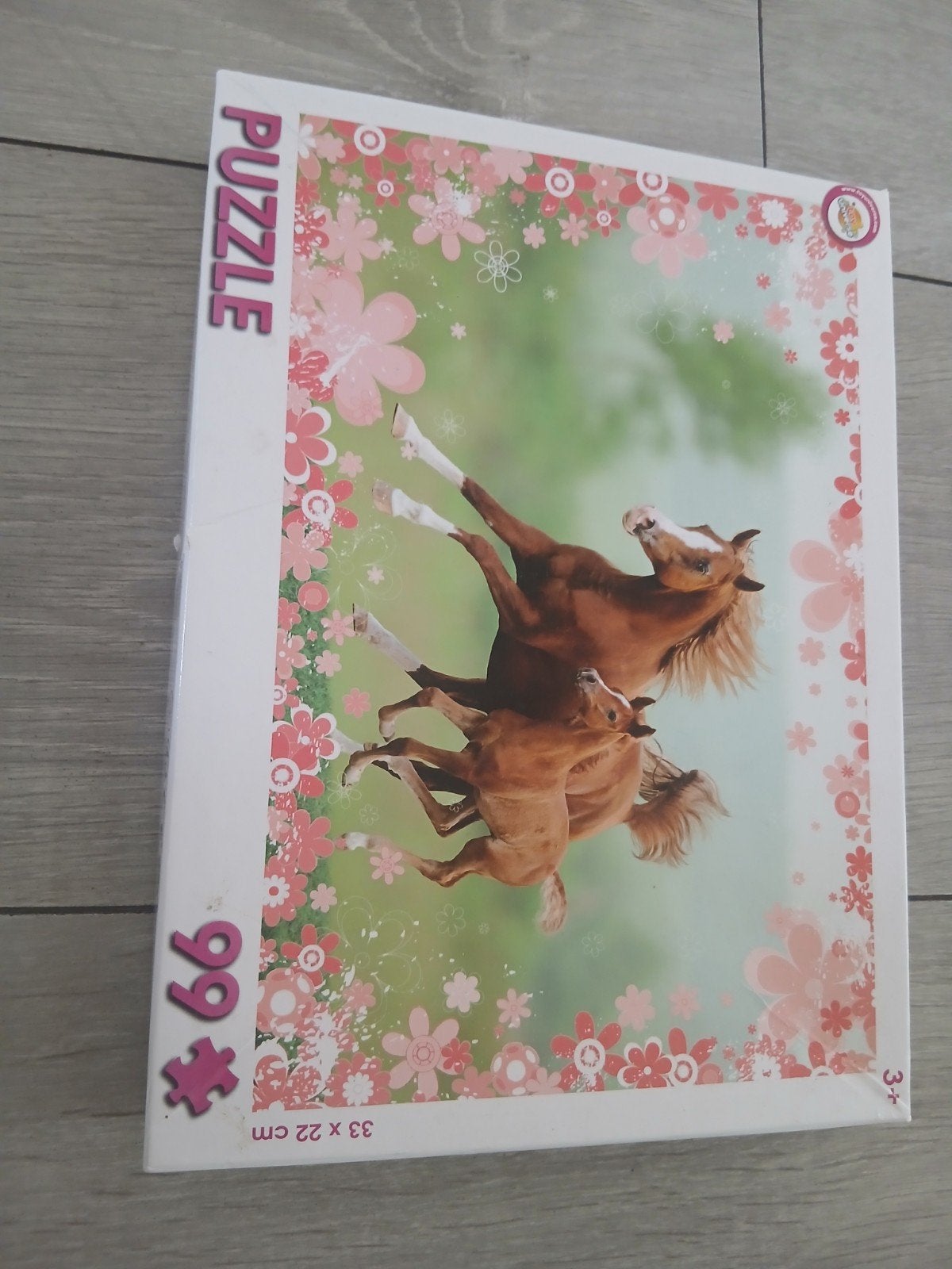 Legpuzzel paarden 99 stukjes, Ophalen of Verzenden, Minder dan 500 stukjes, Nieuw, Legpuzzel