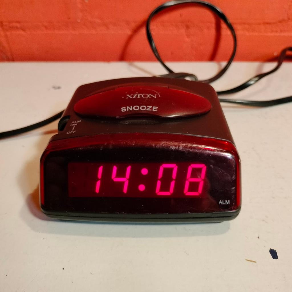 Xiron wekker in prima staat, Ophalen of Verzenden, Gebruikt