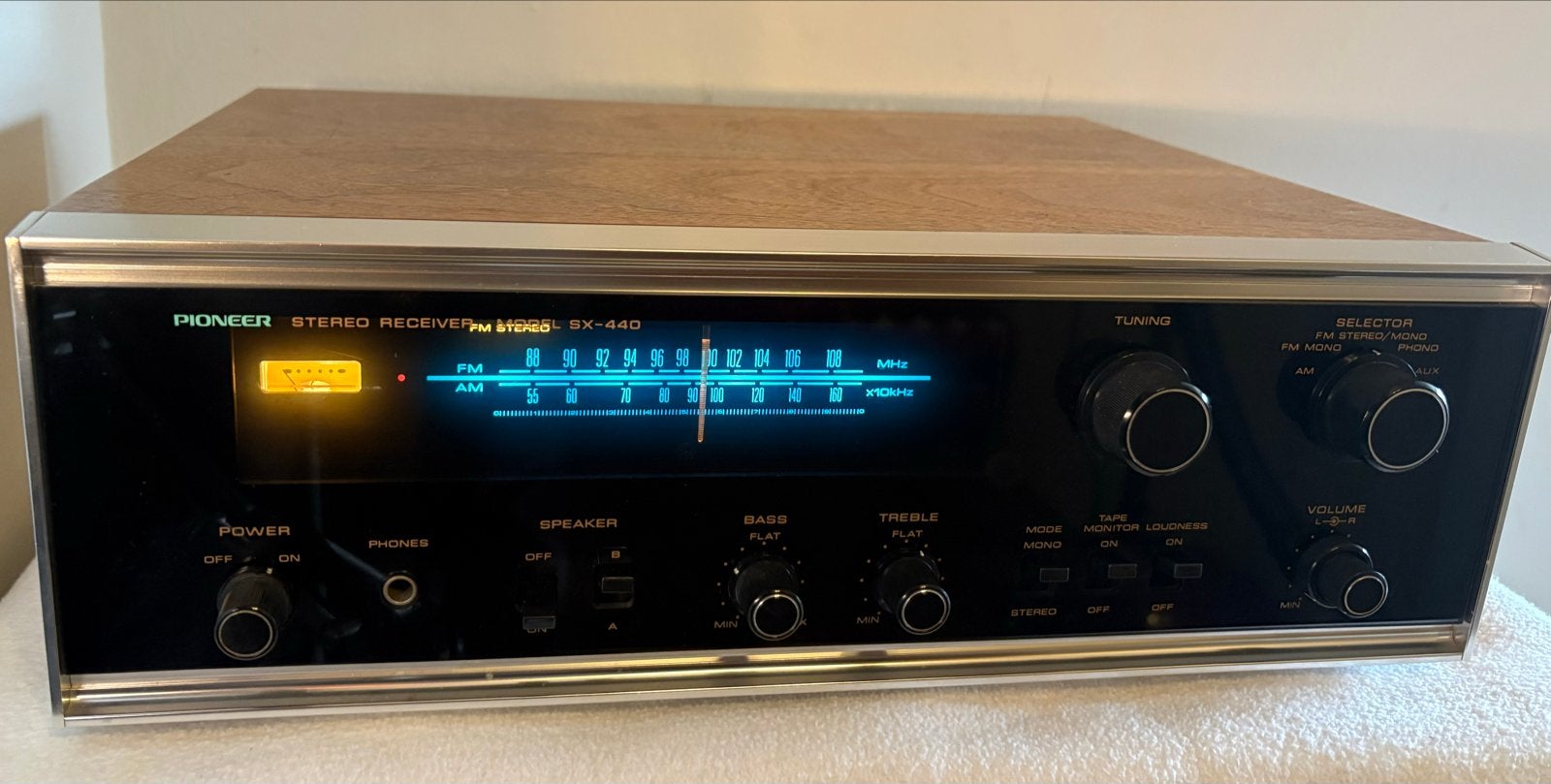 Pioneer SX-440 Vintage Stereo Receiver - Perfecte Staat, Ophalen of Verzenden, Zo goed als nieuw, Pioneer, Minder dan 60 watt