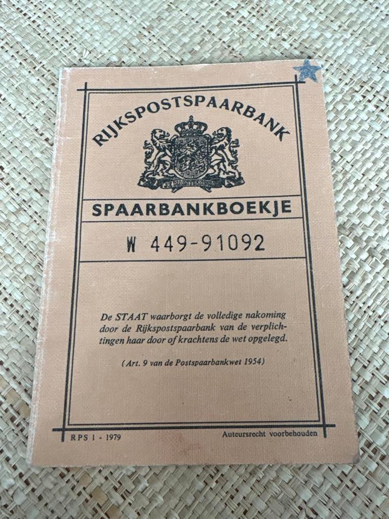 Rijkspostspaarbank Spaarbankboekje uit 1979, Verzenden, 1970 tot heden, Overige typen