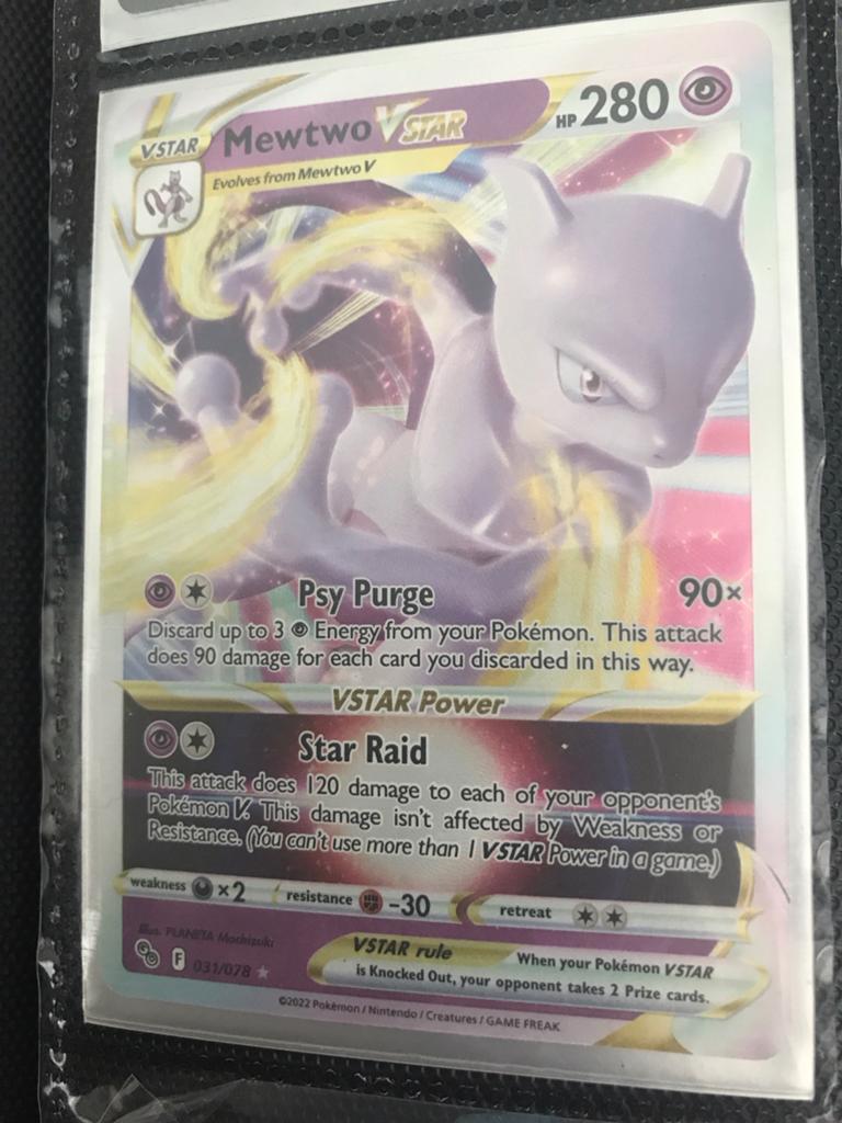Mewtwo VSTAR Pokémon Kaart (031/078) - Zo goed als nieuw, Ophalen of Verzenden, Zo goed als nieuw, Losse kaart