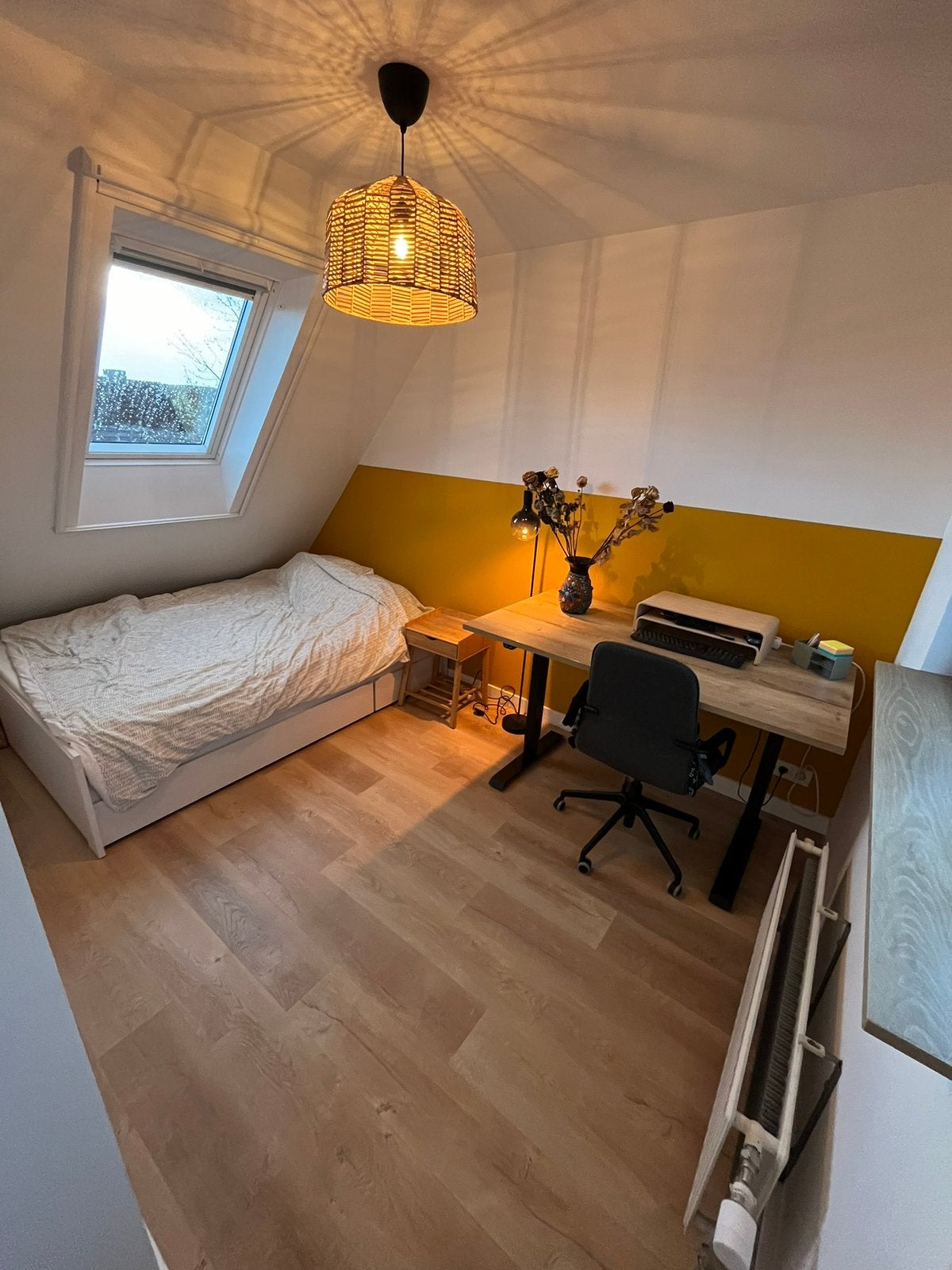 Gratis ikea bed 140x200 inclusief matras en lades, Wit, Tweepersoons, Zo goed als nieuw, Hout