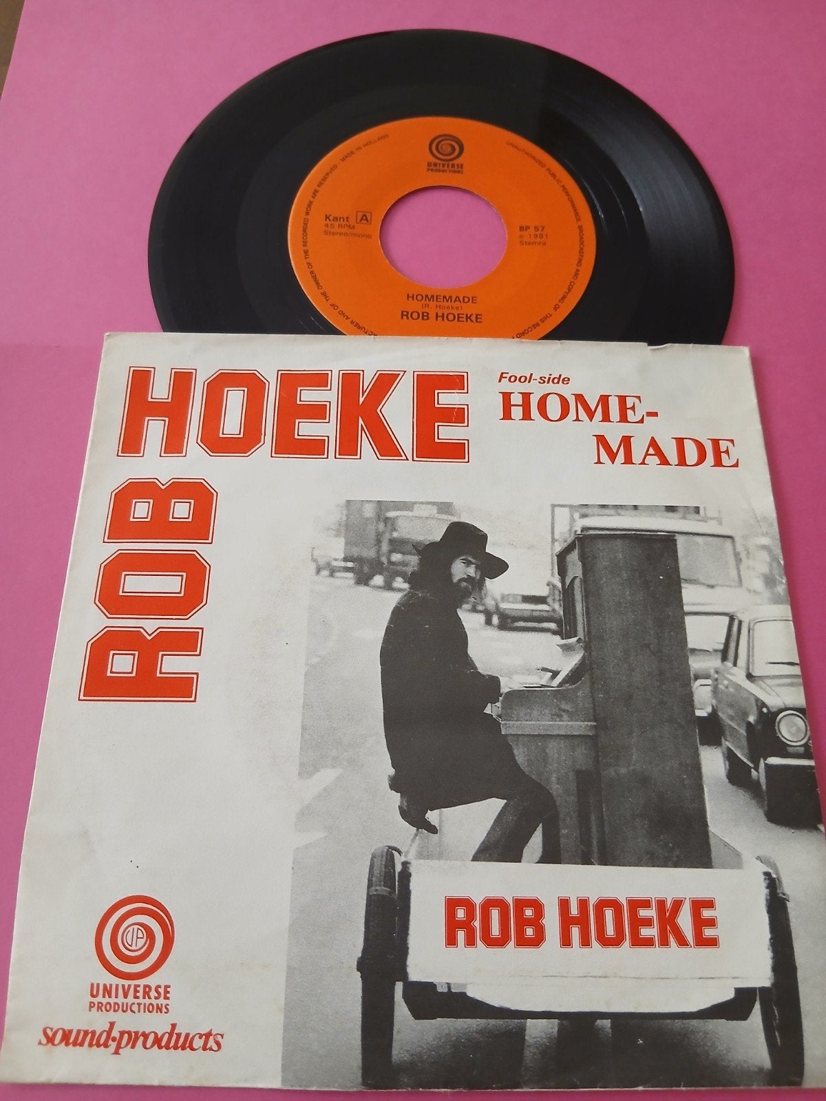 VINYL SINGLE   ROB HOEKE   1981, Ophalen of Verzenden, Zo goed als nieuw, Kinderen en Jeugd, EP
