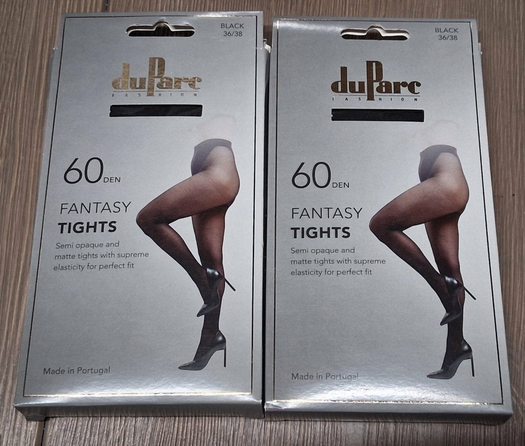 2x Nylon panty fantasy (net kousen) 60 den 36-38, Kleding | Dames, Leggings, Maillots en Panty's, Maat 36/38 (S), Verzenden, Zwart