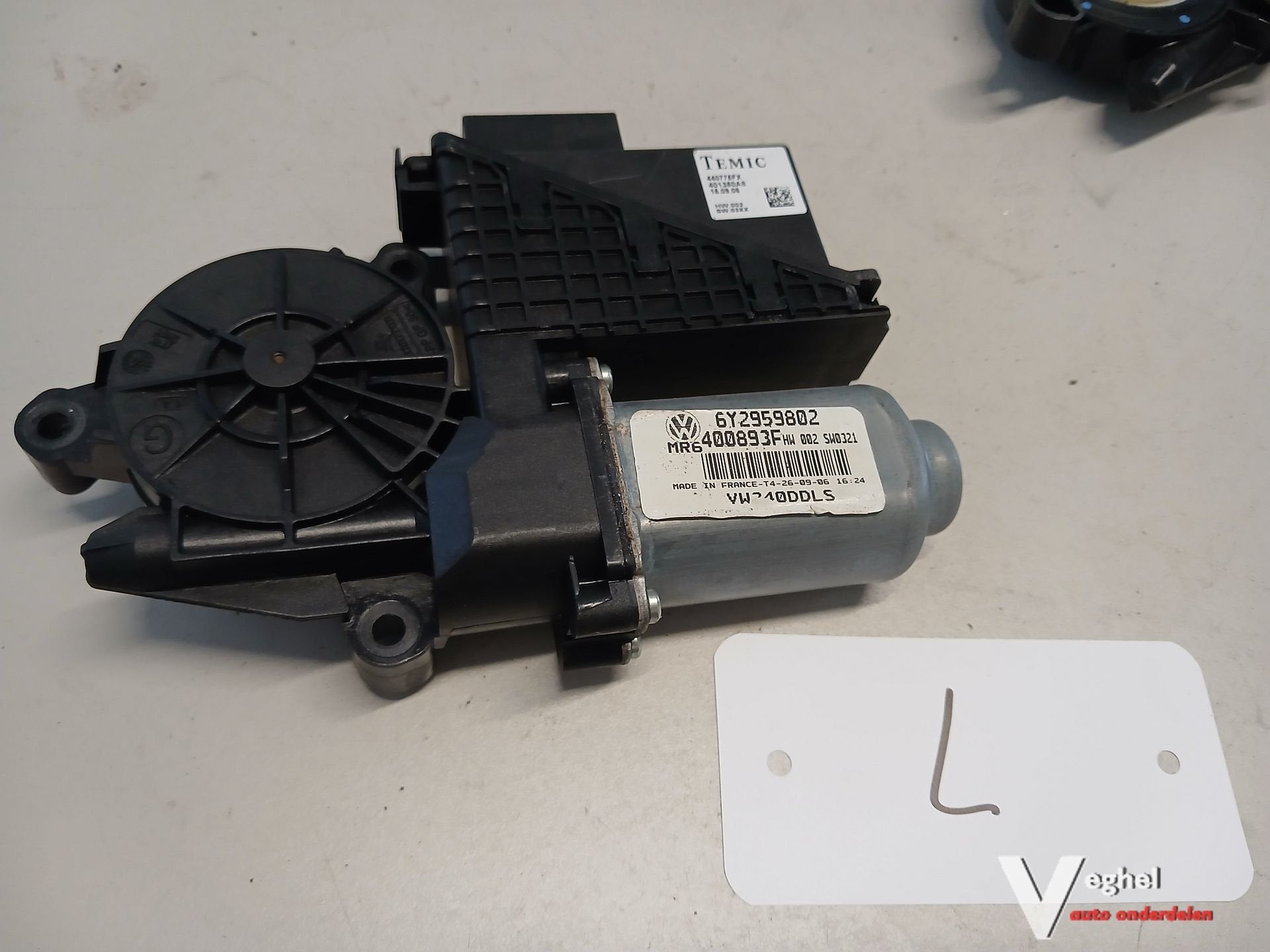VW Polo 5drs 1.4/16v Raammotor LV of RV '07, Gebruikt, -, -, Ophalen of Verzenden
