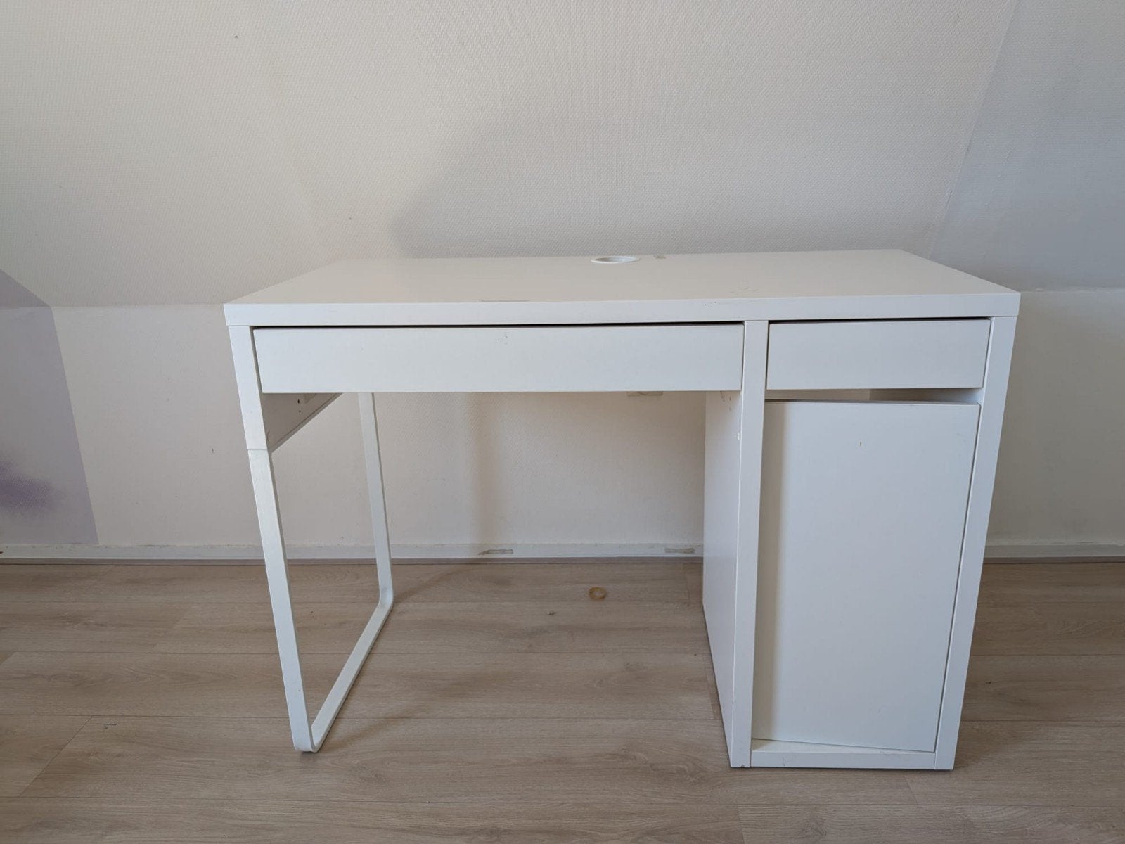 Ikea Micke bureau wit 105x50x75, Ophalen, Gebruikt, IKEA, 50 cm