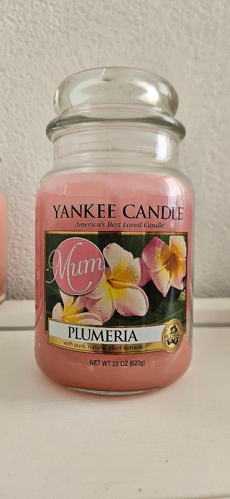 Yankee Candle Plumeria Large, Overige materialen, Nieuw, Ophalen of Verzenden, Kaars
