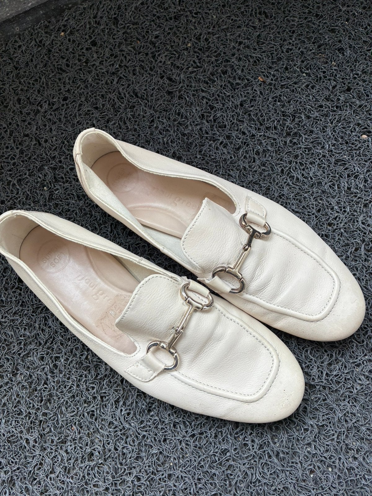 Paul Green leren loafers maat 39 izgst, Verzenden, Zo goed als nieuw, Instappers, Beige