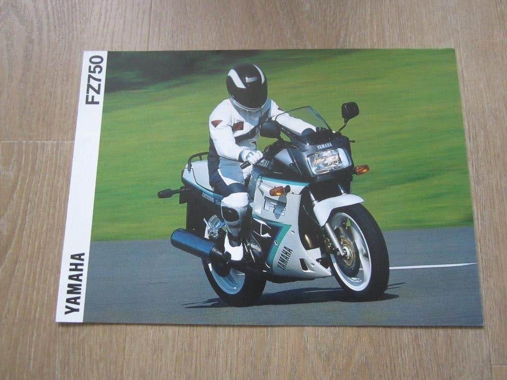Yamaha FZ 750 brochure folder 1991, Motoren, Ophalen of Verzenden, Yamaha