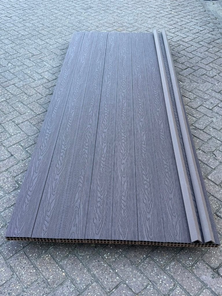 Composiet WPC vlonderplank Donkerbruin 15 x 2.3 x 290, Ophalen of Verzenden, Nieuw, Composiet