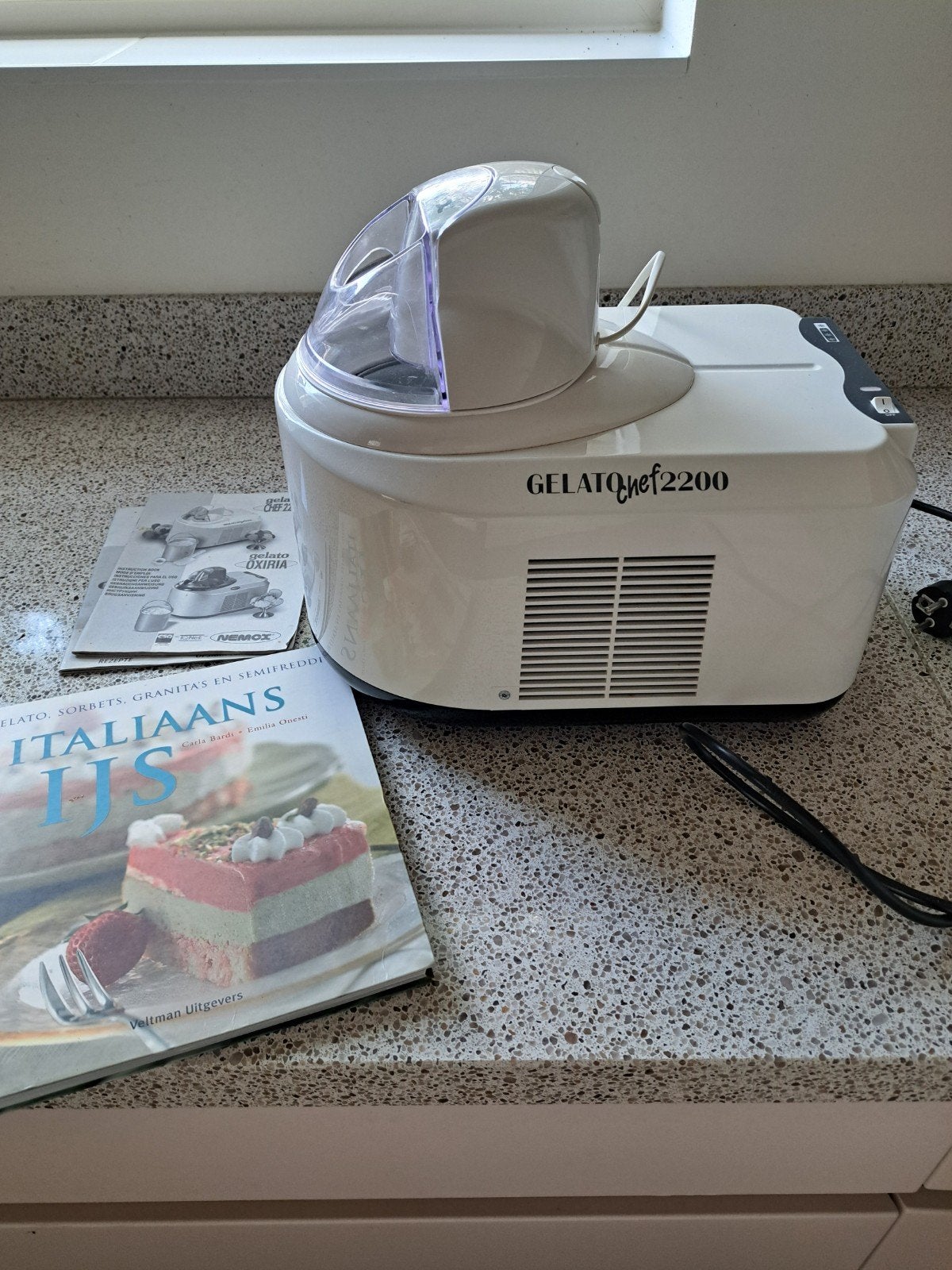 Nemox Gelatochef 2200 IJsmachine, Ophalen of Verzenden, Gebruikt, Zelfvriezend