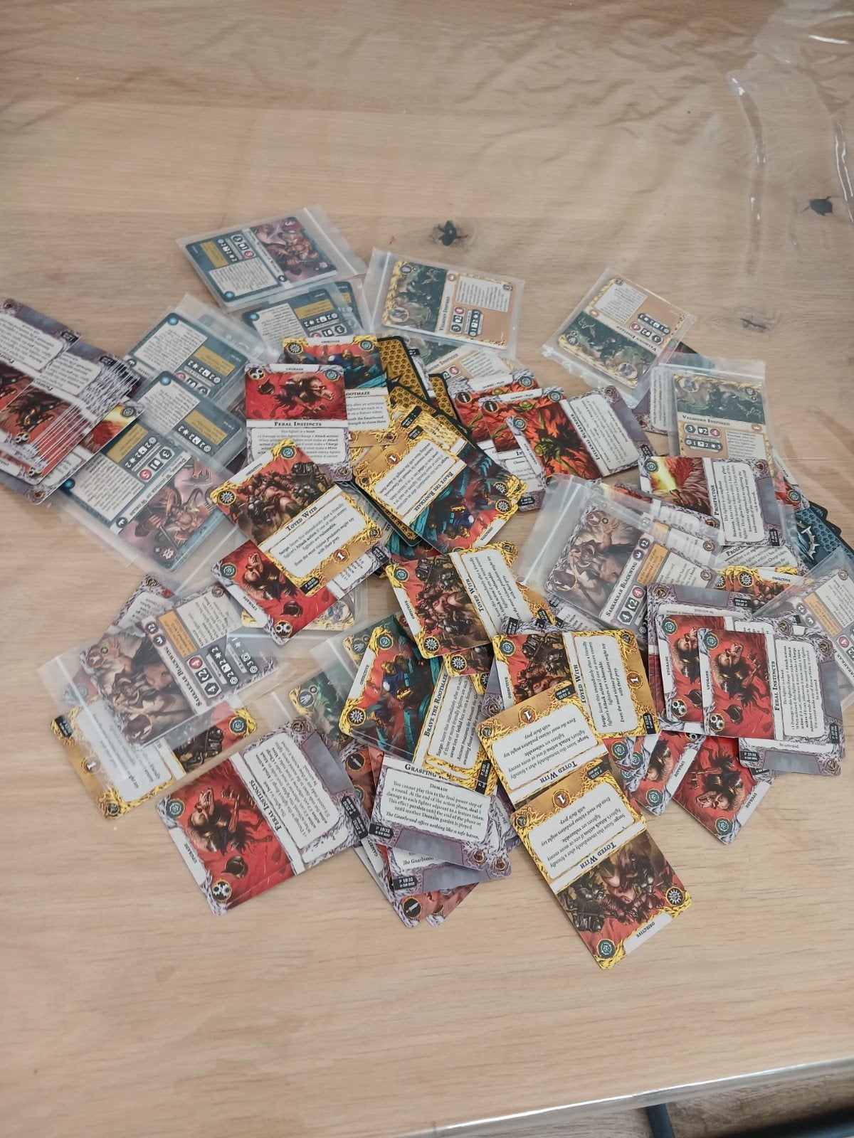 partij warcry kaarten warhammer veel dubbel zie foto prijs €, Hobby en Vrije tijd, Ophalen of Verzenden, Zo goed als nieuw, Warhammer