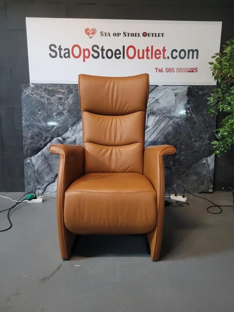 Staopstoel Prominent Frans Molenaar Met Topswing, Huis en Inrichting, Fauteuils, Minder dan 75 cm, Leer, Ophalen of Verzenden