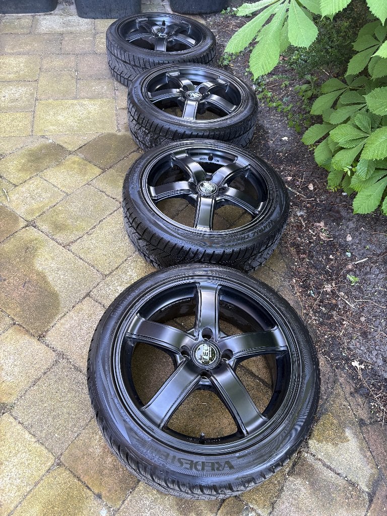 Winterbanden met velgen, Ophalen, Gebruikt, Banden en Velgen, 17 inch