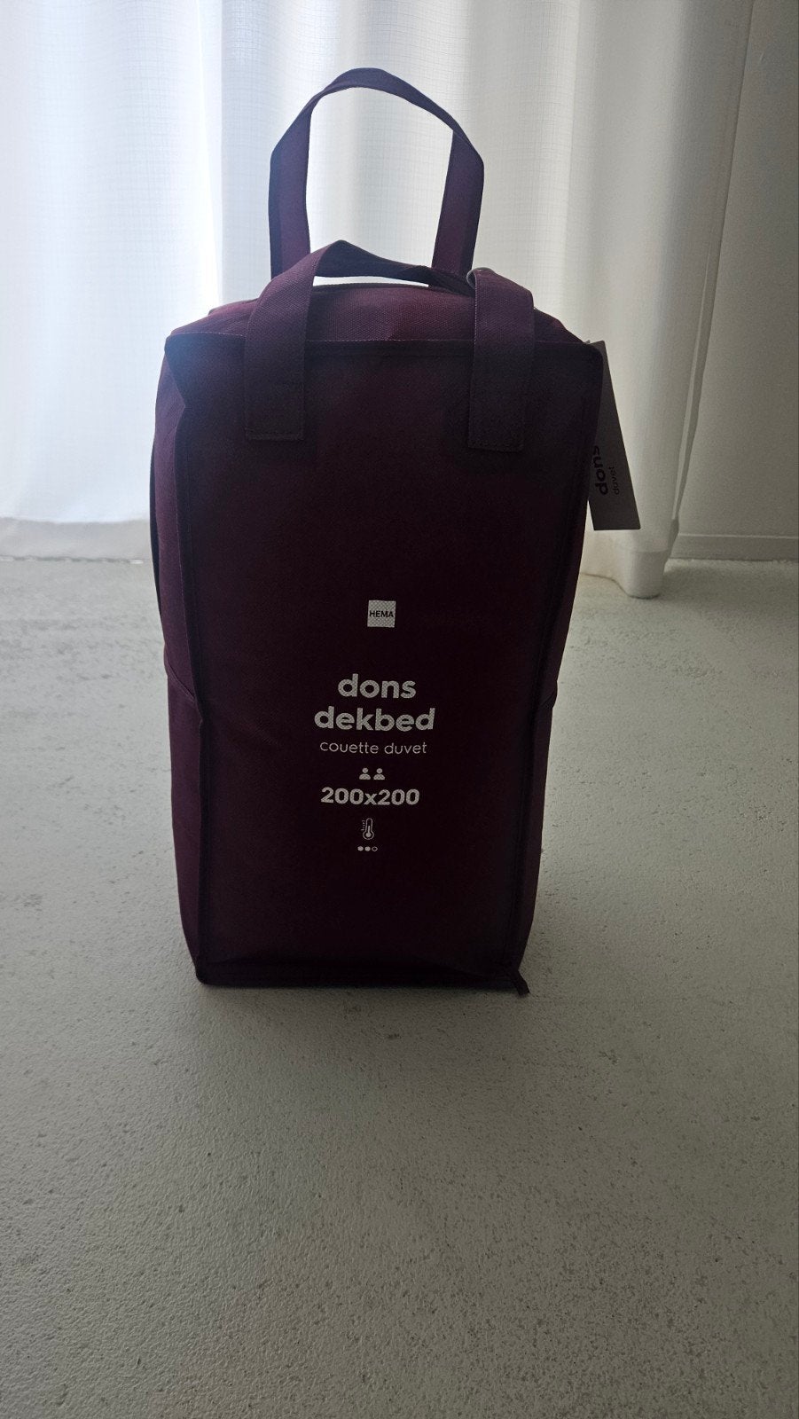 Hema dons dekbed 200x200 - nieuw in tas, Wit, Dons en Veren, Ophalen of Verzenden, Deken of Dekbed