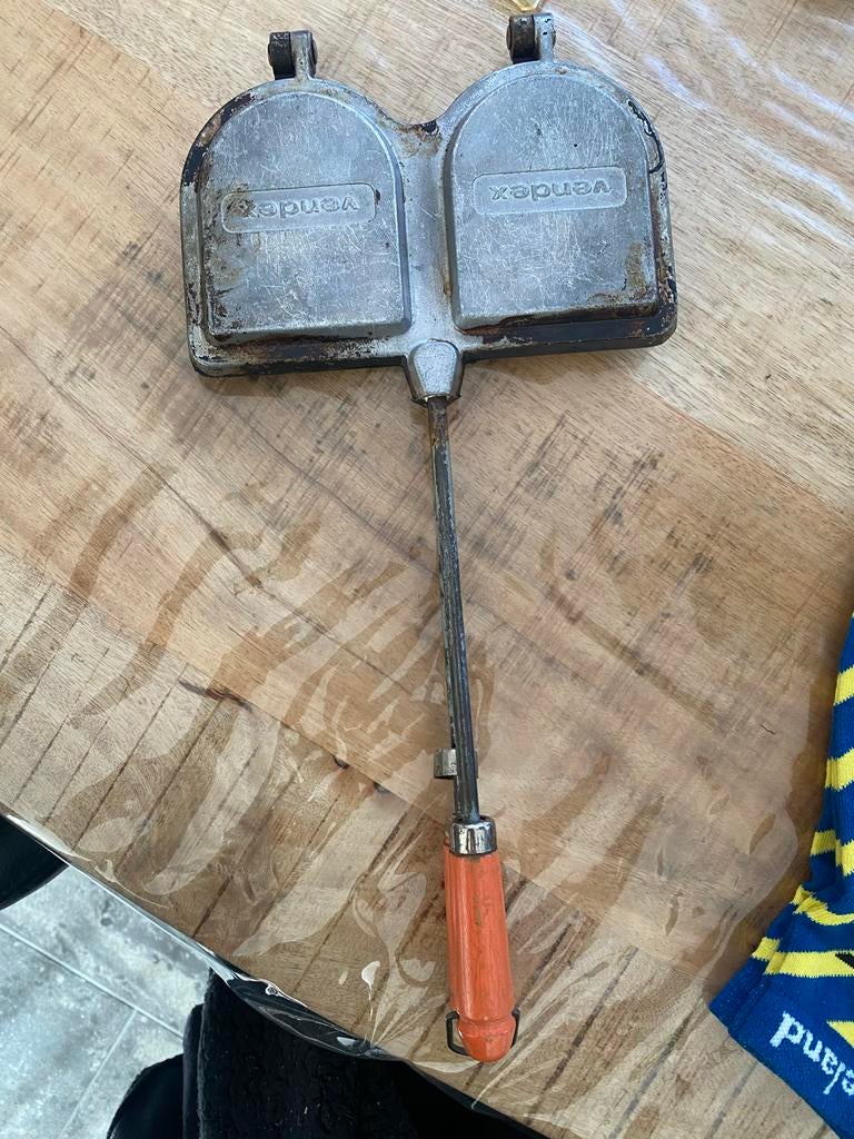 Vintage Vendex ijzer voor tosti's, Huis en Inrichting, Ophalen of Verzenden, Gebruikt