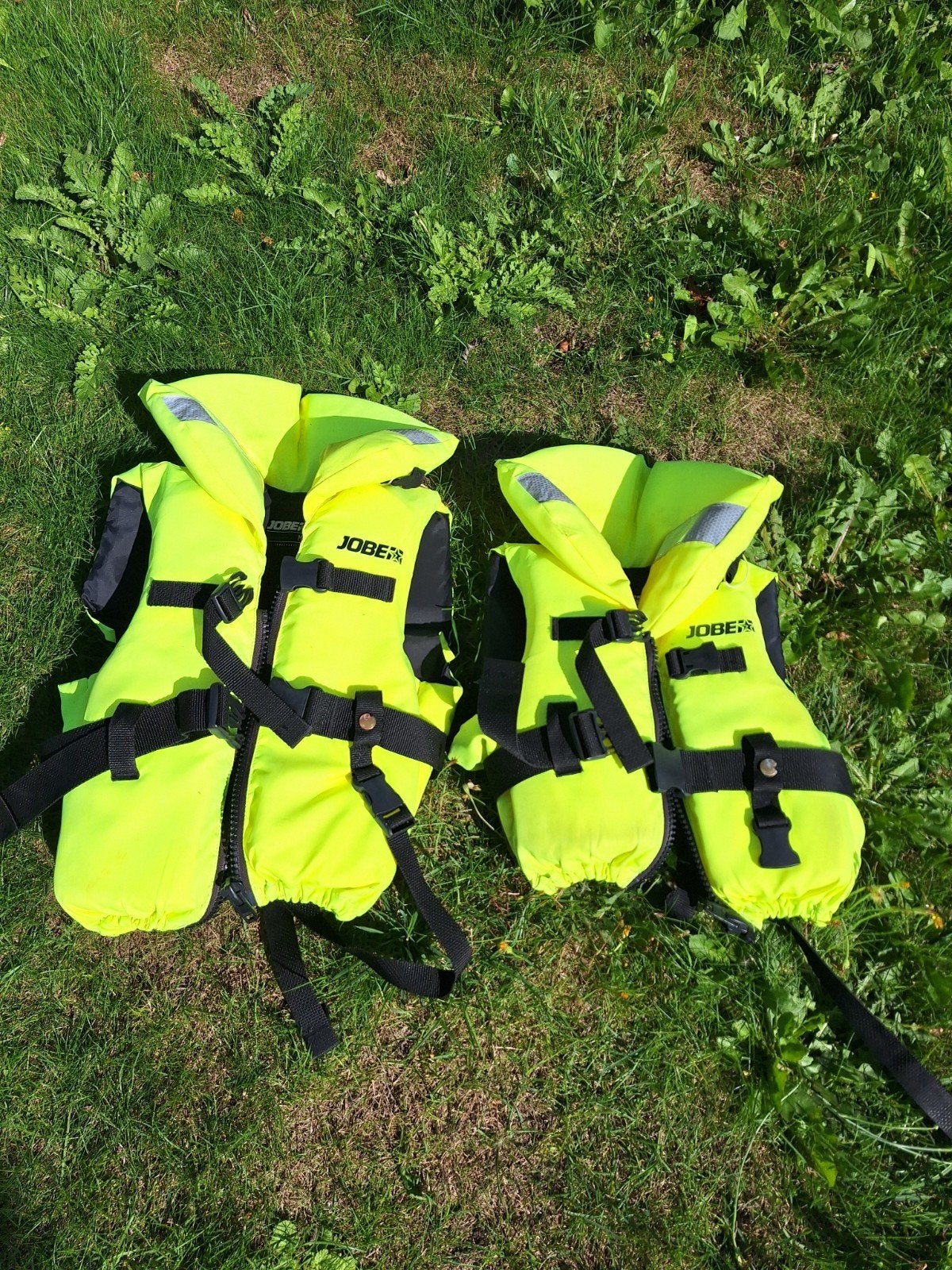 2 jobe zwemvesten reddingsvest fluor geel maat xs-s en m-l, Ophalen of Verzenden, Kind, Reddingsvest of Zwemvest