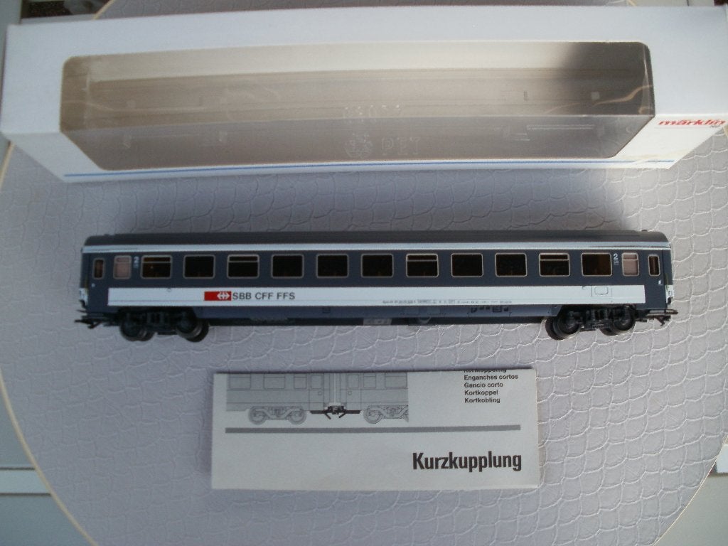 Marklin Ho rijtuig no 4366 v/d SBB+ovp., Hobby en Vrije tijd, Wisselstroom, Ophalen of Verzenden, Märklin, Nieuw