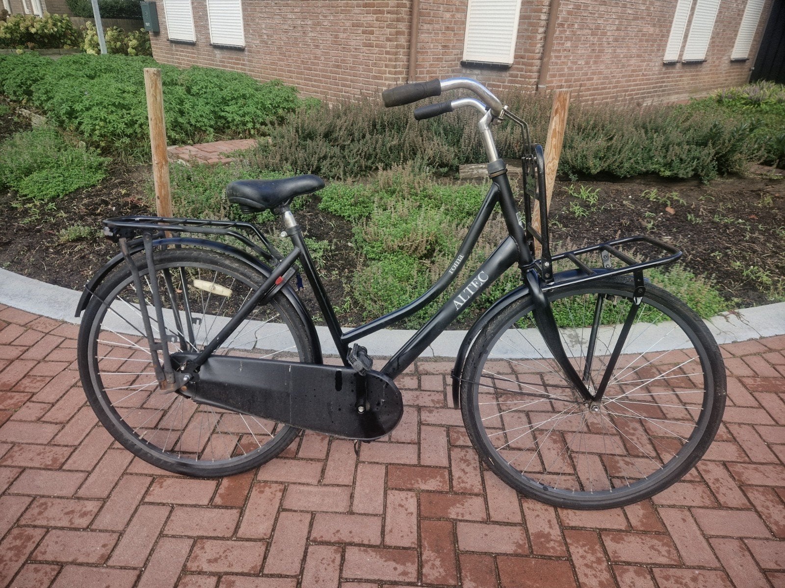 omafiets 28 inch, Fietsen en Brommers, 53 tot 56 cm, Ophalen, Gebruikt, Terugtraprem