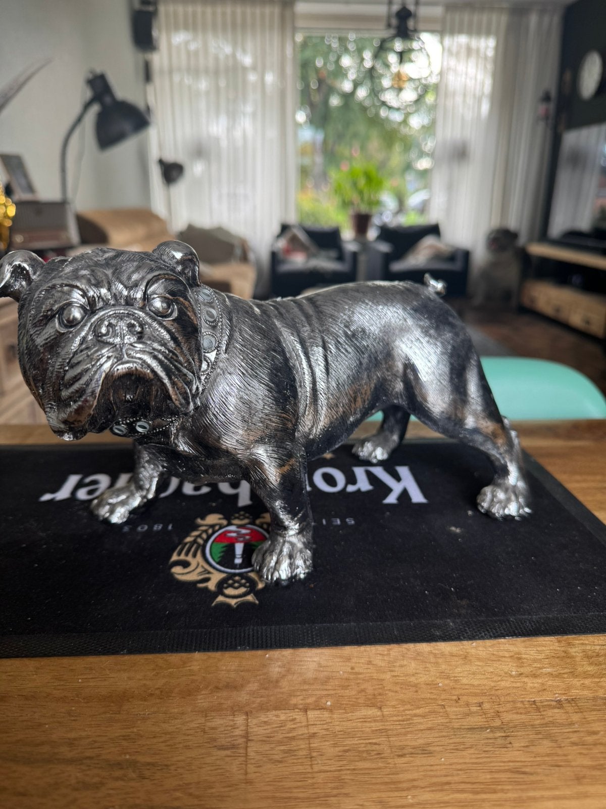 Bulldog beeld, Ophalen of Verzenden, Zo goed als nieuw, Mens