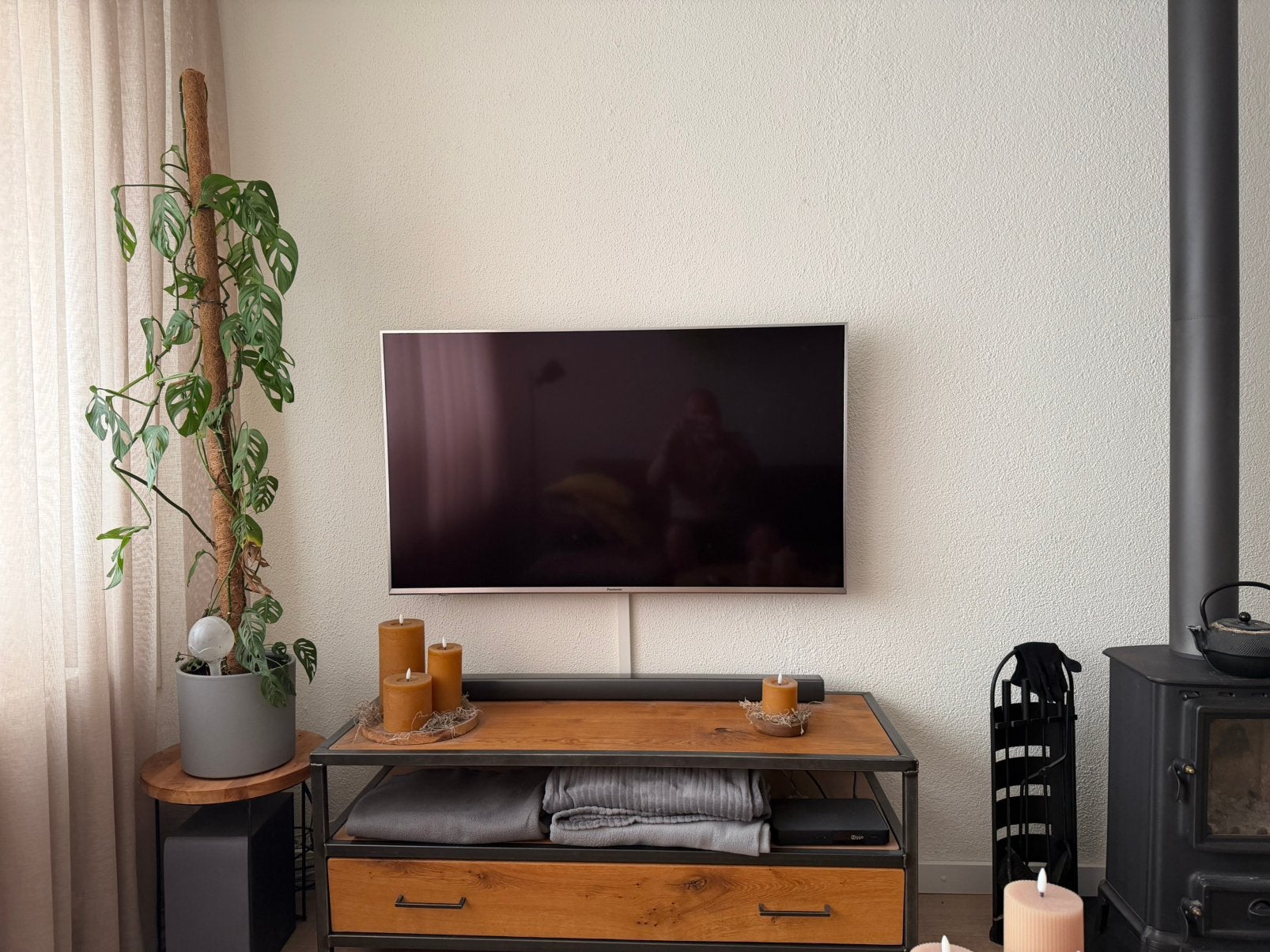 49 Inch panasonic T.V, Ophalen, 100 cm of meer, 50 Hz, Panasonic