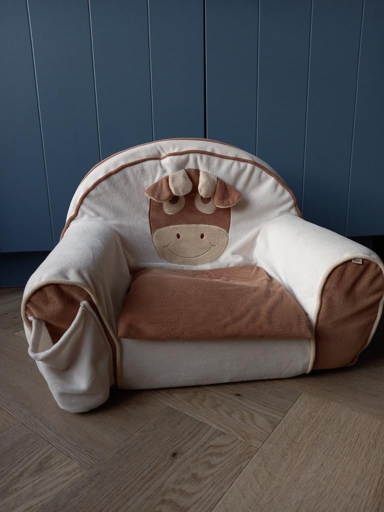 Zachte stoel in koe-design - voor baby / dreumes / peuter, Ophalen, Zo goed als nieuw, Stoel(en)