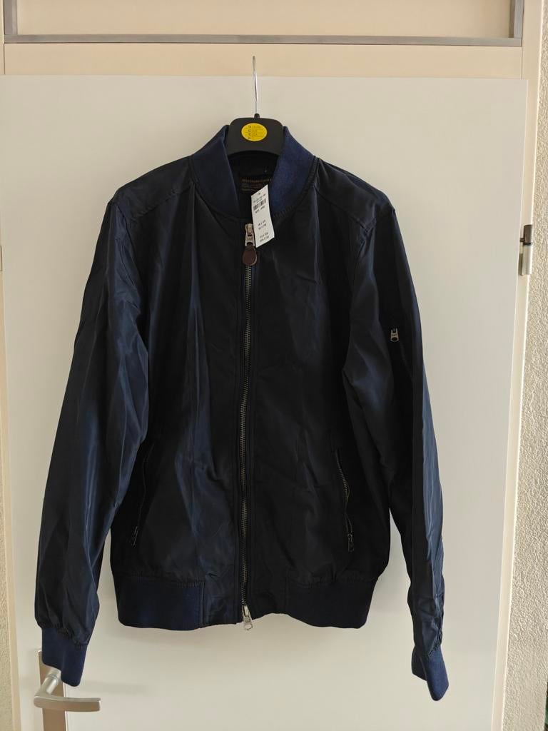Abercrombie & Fitch Bomberjack Maat L - Nieuw met kaartje, Maat 52/54 (L), Blauw, Nieuw, Ophalen of Verzenden