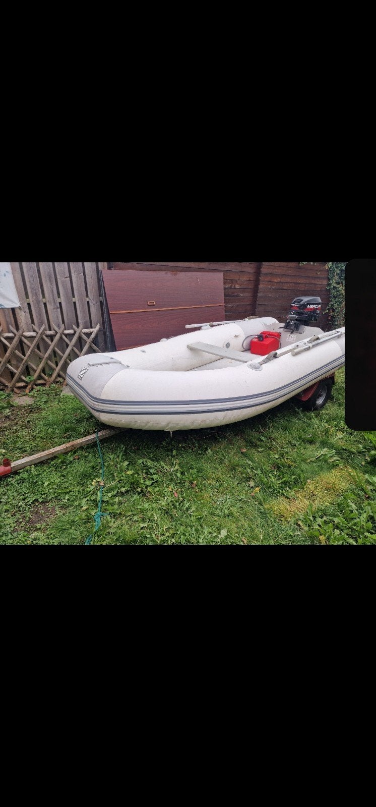 Zodiac rubberboot met Mercury buitenboordmotor, Ophalen of Verzenden, Gebruikt
