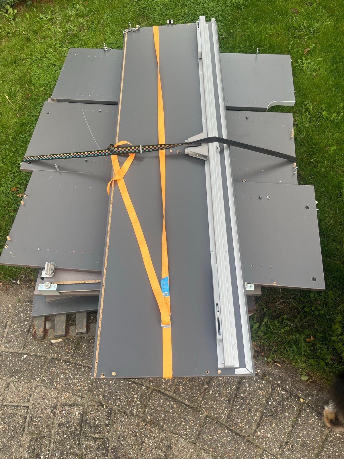 IKEA GALANT kast met schuifdeuren - bruin 160 x 120 x 40 cm, Ophalen, Gebruikt, 100 tot 150 cm, 150 tot 200 cm