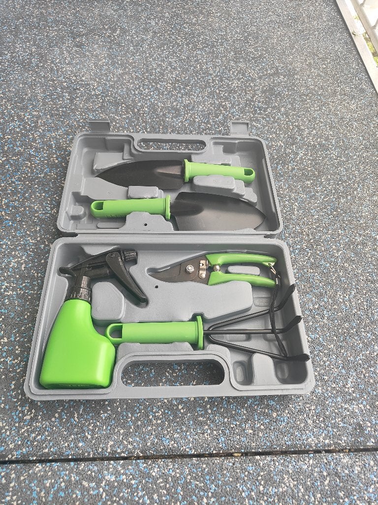 5-delige tuingereedschapset Nieuw in opbergdoos, Ophalen of Verzenden, Nieuw, Overige soorten