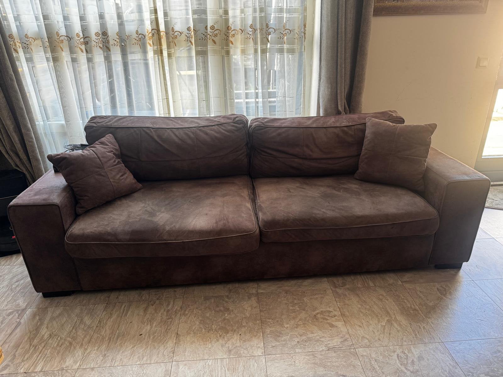 Gratis bankstel, Huis en Inrichting, Ophalen, Metaal, Gebruikt, 75 tot 100 cm