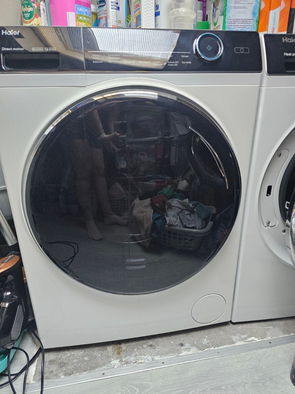 Haier 10 kg wasmachine- aantal tiptoets werk slecht!!!!!, 8 tot 10 kg, Ophalen, 1200 tot 1600 toeren, 85 tot 90 cm