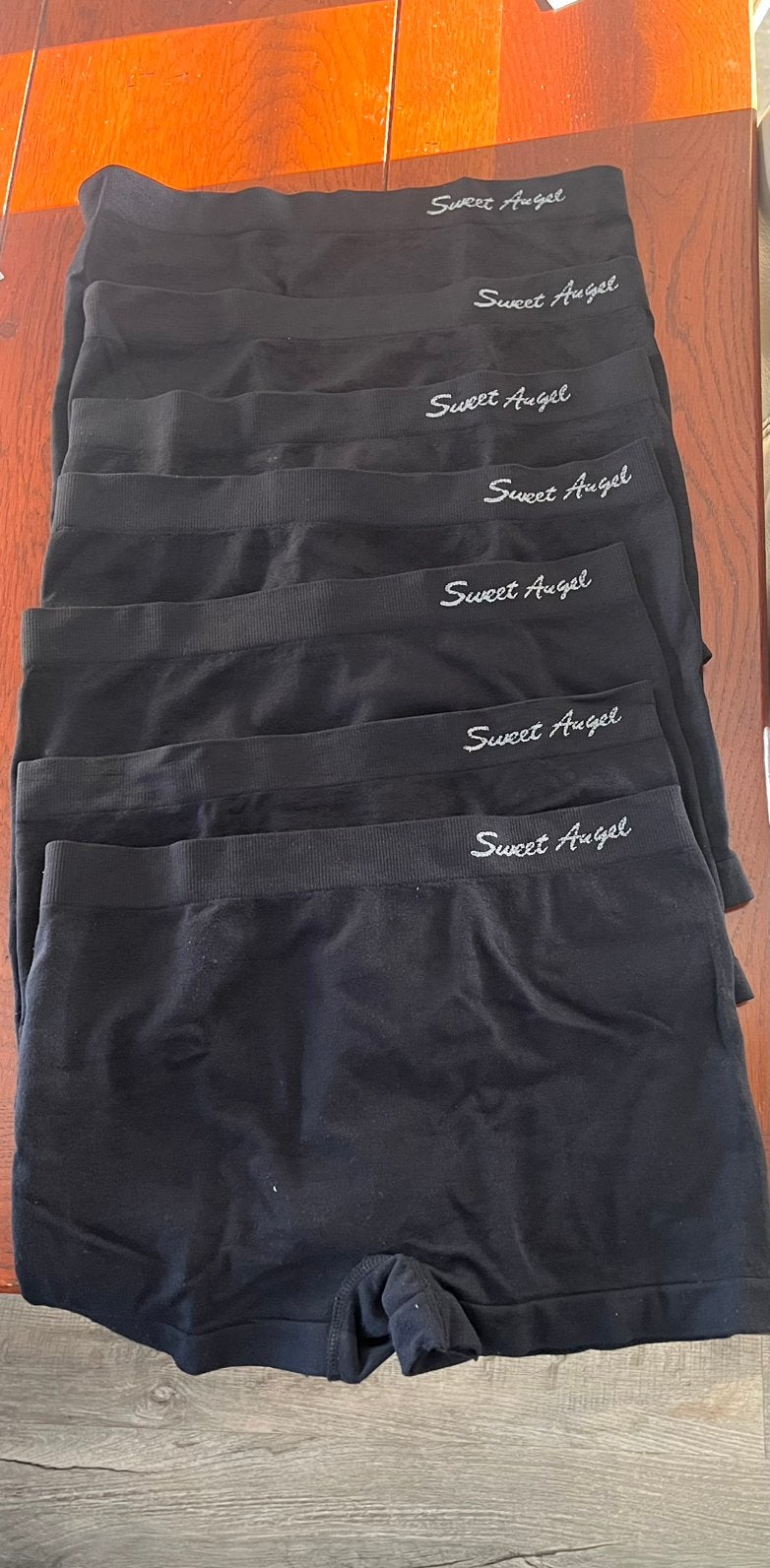 Sweet Angel dames boxershorts zwart 7 stuks nieuw, Ophalen of Verzenden, Zwart, Broekje of Short