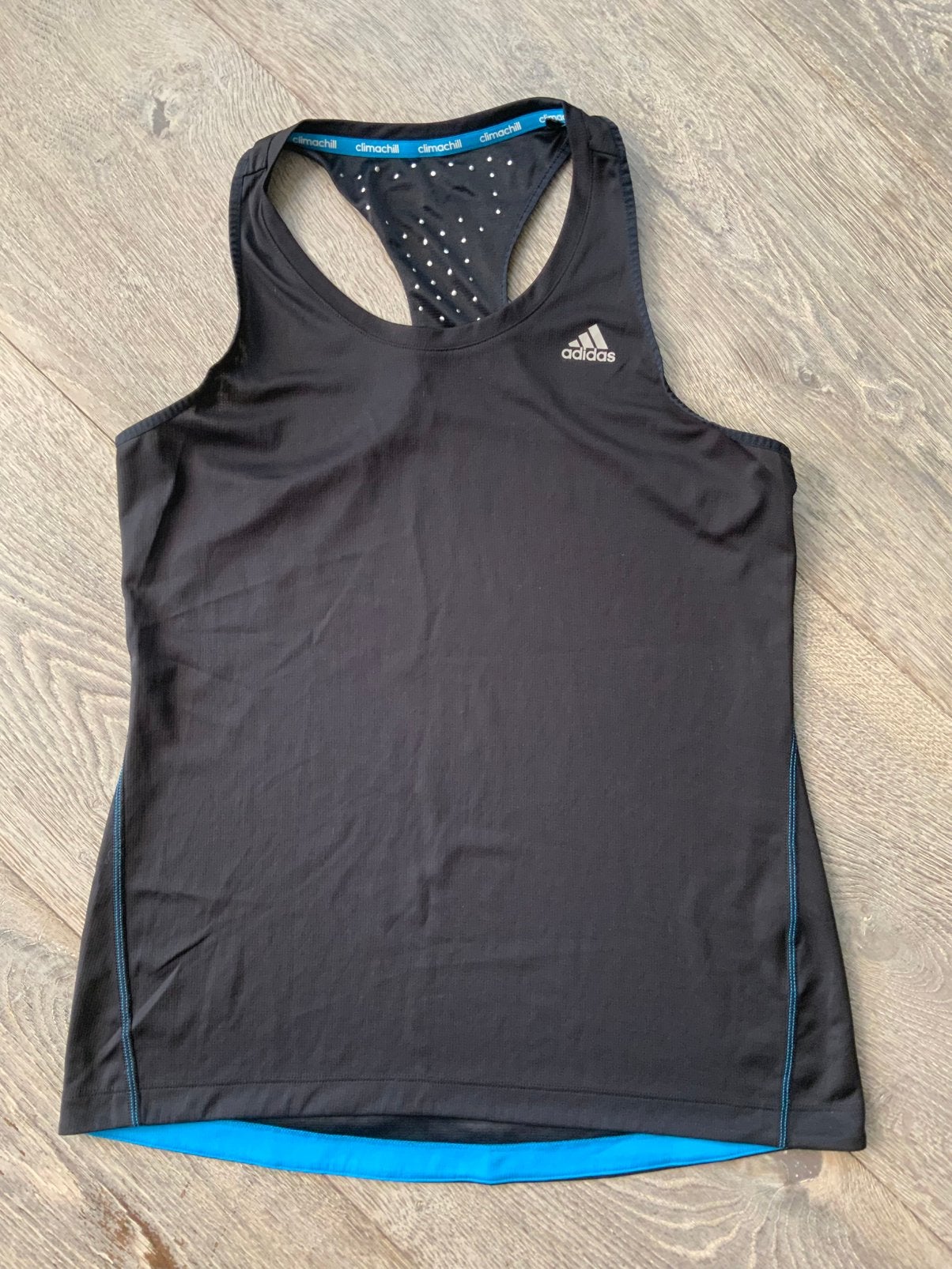 Adidas zwart dun sport hemd mt M, Maat 38/40 (M), Zwart, Ophalen of Verzenden, Fitness of Aerobics