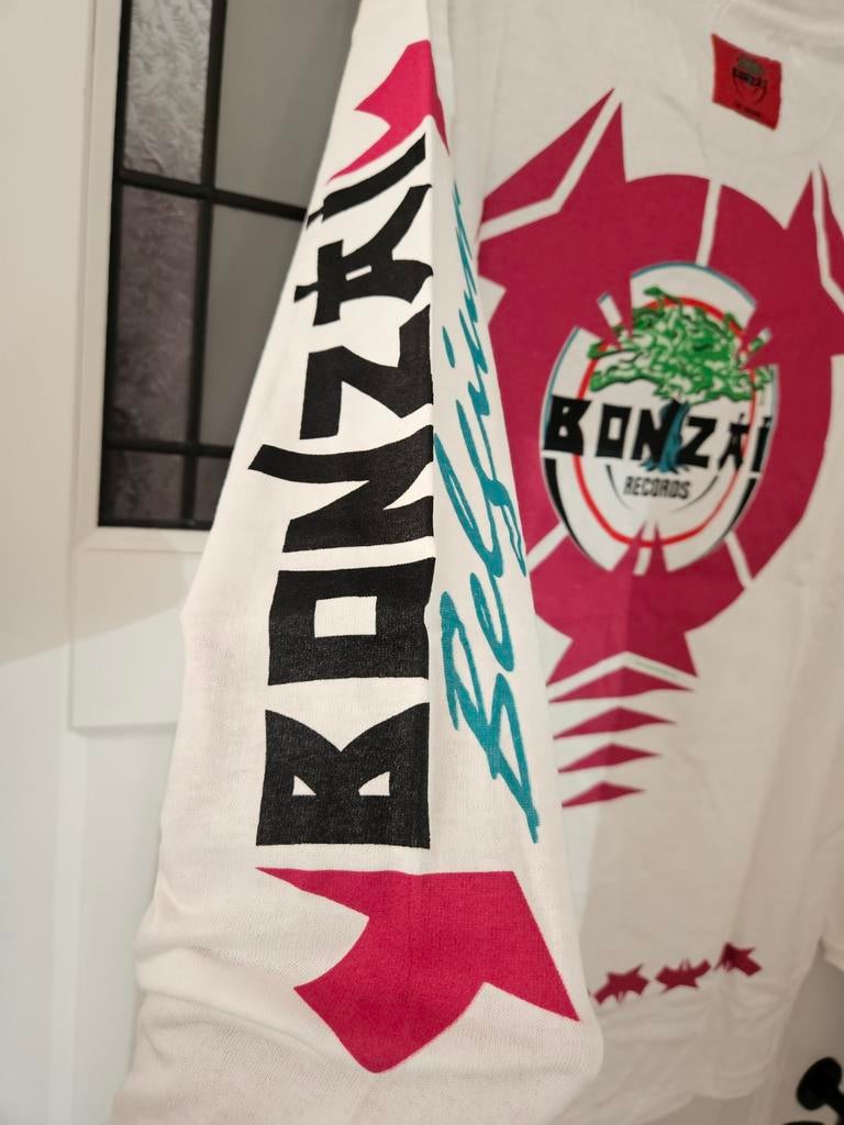 Bonzai Records Longsleeve ( Thunderdome Gabber Hardcore ), Ophalen of Verzenden, Nieuw, Maat 56/58 (XL), Wit