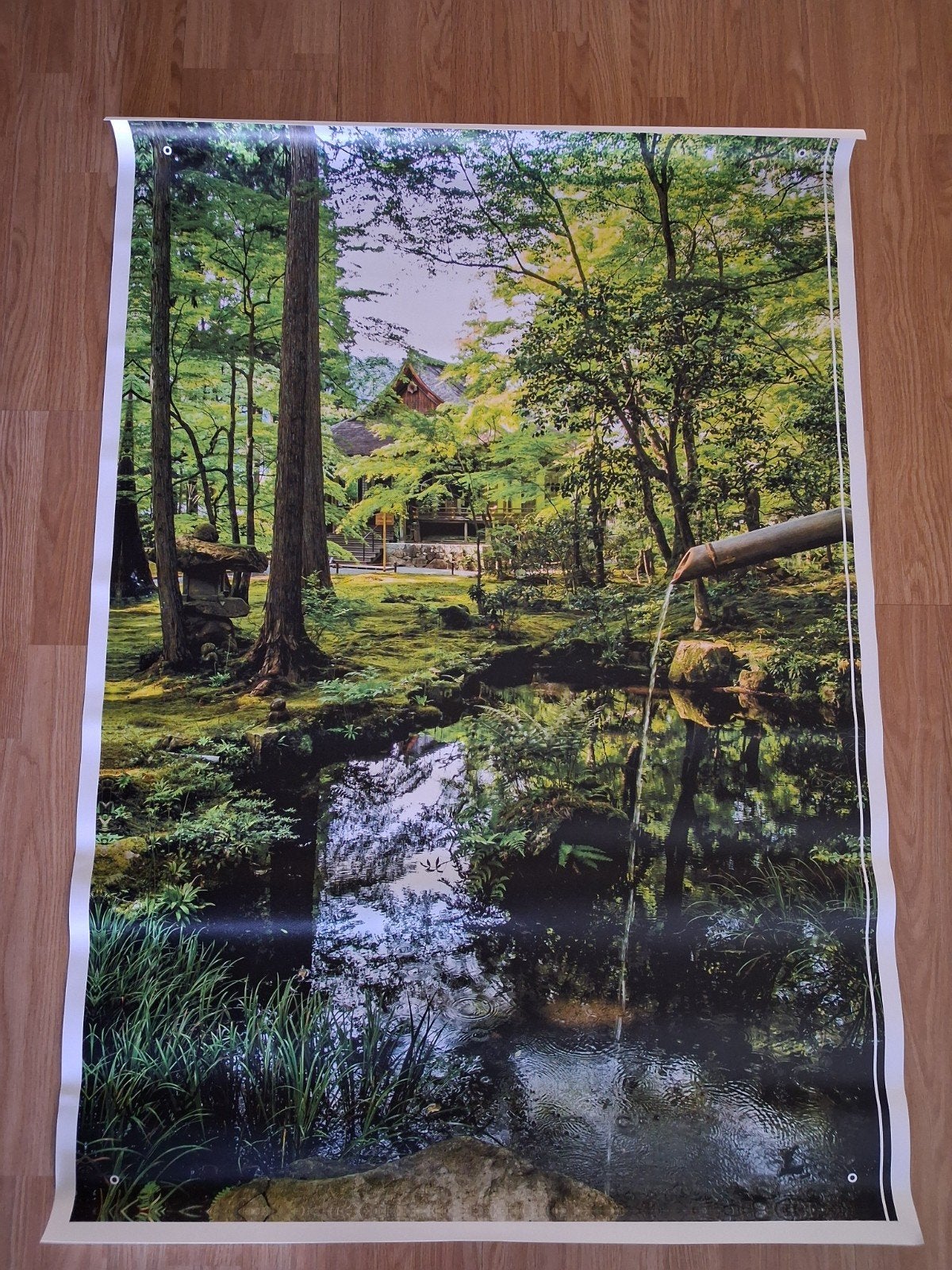 Tuinposter bos afneembaar buiten 88 x 128 cm nieuw in doos, Tuin en Terras, Ophalen of Verzenden, Nieuw