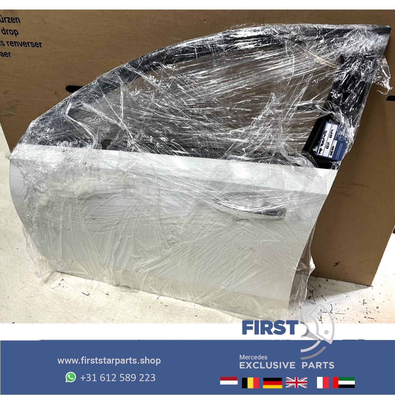W177 V177 A35 A45 AMG LINKER DEUR COMPLEET WIT PORTIER Merce, Gebruikt, -, Deur, Voor