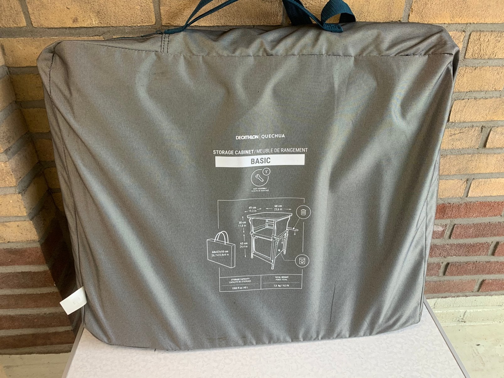 Decathlon Quechua storage cabinet ‘basic’ bivvy tafel, Ophalen of Verzenden, Zo goed als nieuw, Overige typen