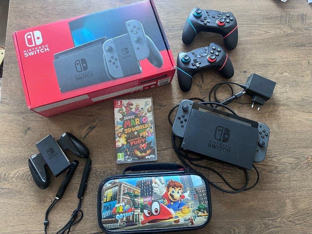 Complete Nintendo Switch V2 (Verbeterde Accu) + Extra’s, Met games, Met 2 controllers, Zo goed als nieuw, Ophalen