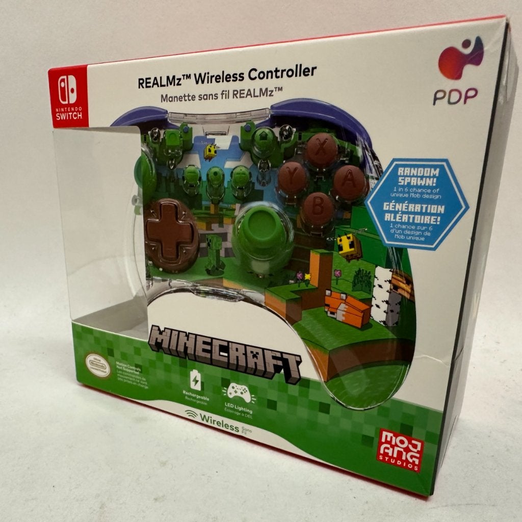 Nintendo Switch PDP Realmz Draadloze Controller Minecraft Fo, Nintendo, Nieuw, Support@nintendo.com, 11-1 Hokotate-cho, Kamitoba, Minami-ku
Kyoto 601-8501
Japan